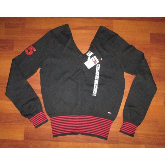 TOMMY HILFIGER Sexy Preppy Sweater - Large - NEW - Picture 1 of 8